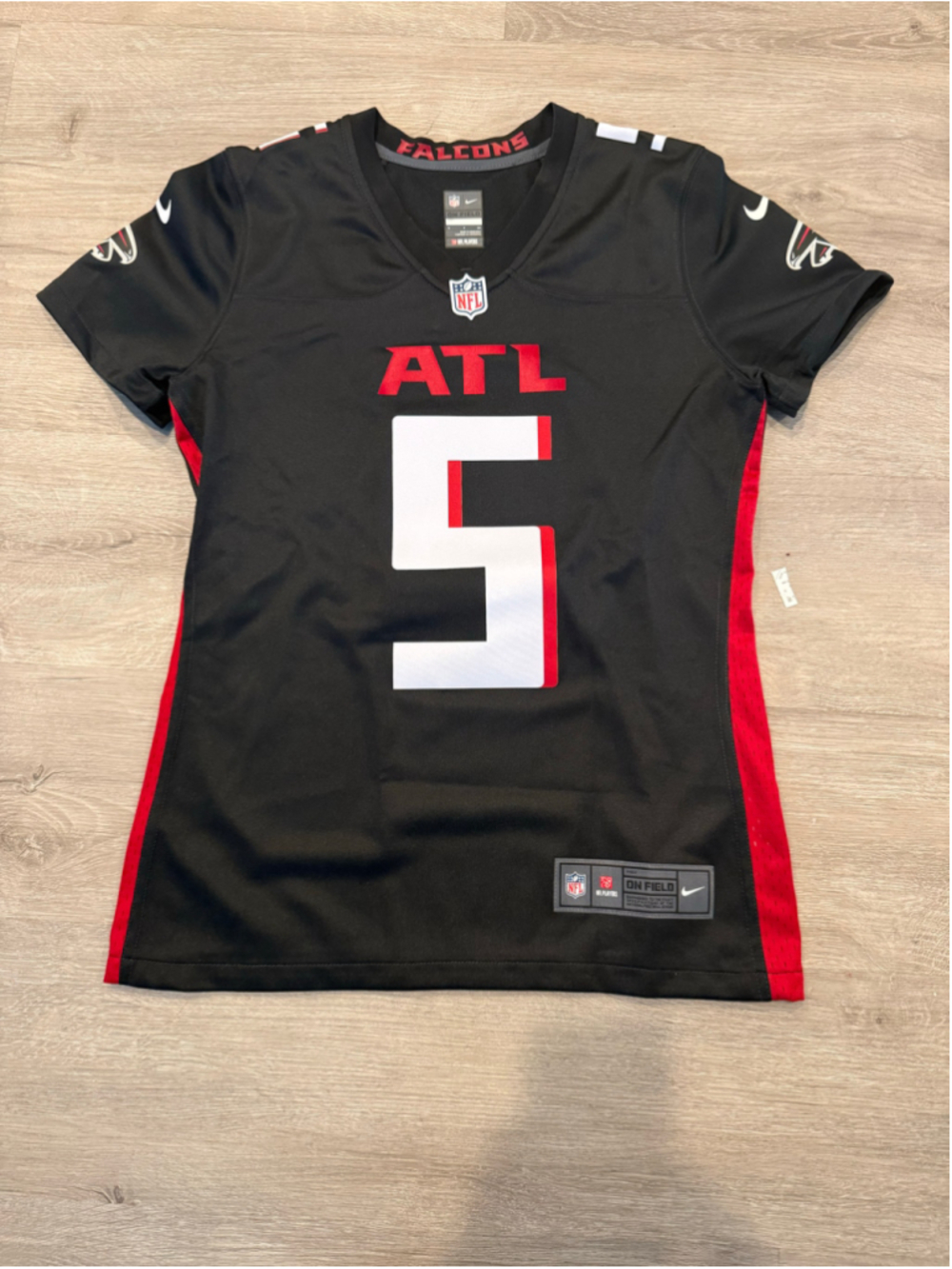 Women's Nike Atlanta Falcons Drake London Jersey Size S Black Red